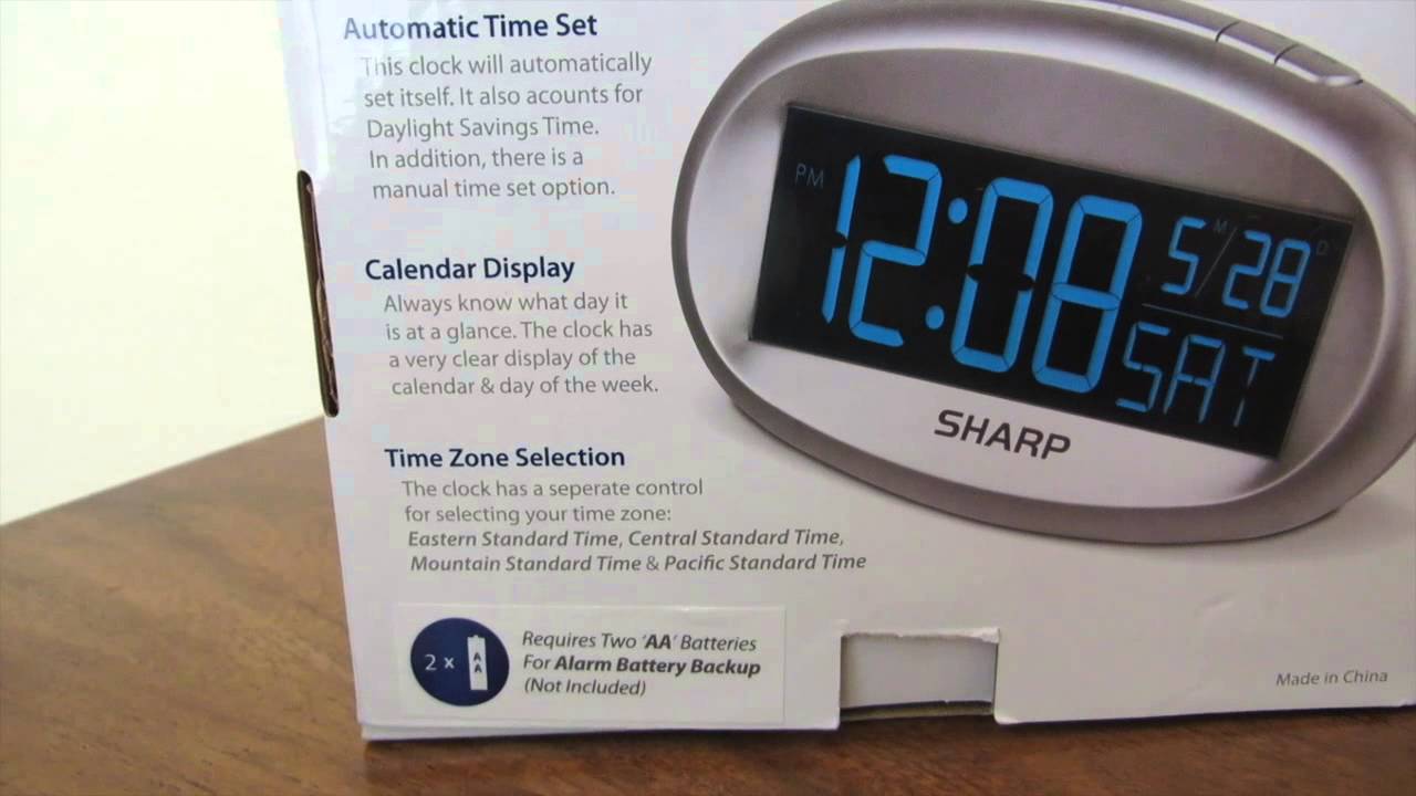 alarm clock set on one touch